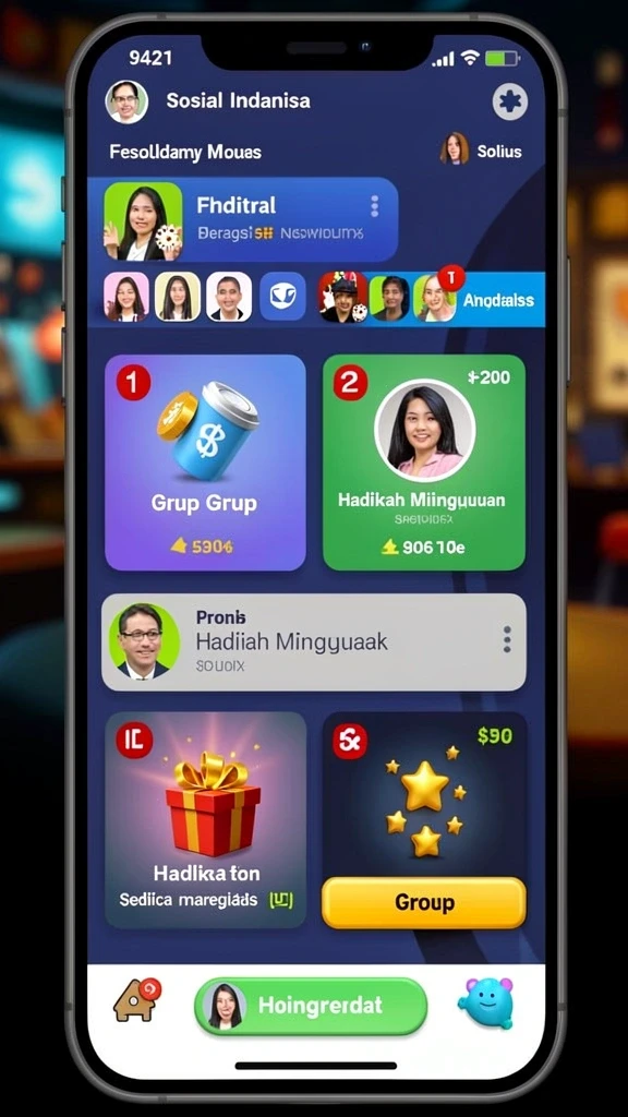 Tampilan karakter utama yang berani dan menarik.