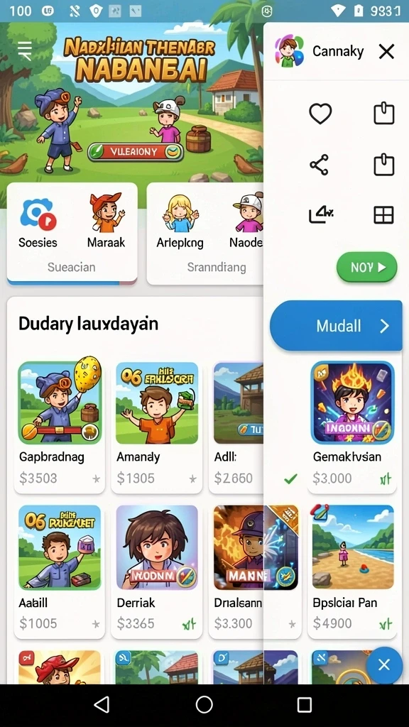 Simulasi pertarungan yang mendebarkan dan dinamis.