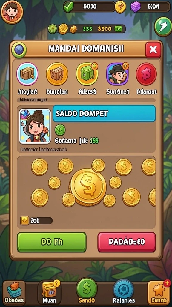 Tampilan gameplay yang dinamis dan penuh warna.