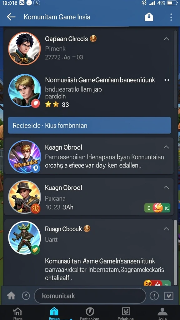 Beragam pilihan permainan yang tersedia untuk semua pengguna.