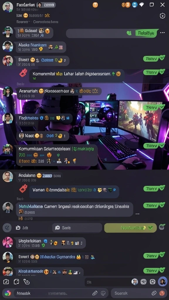 Menampilkan berbagai lokasi menakjubkan dalam game.
