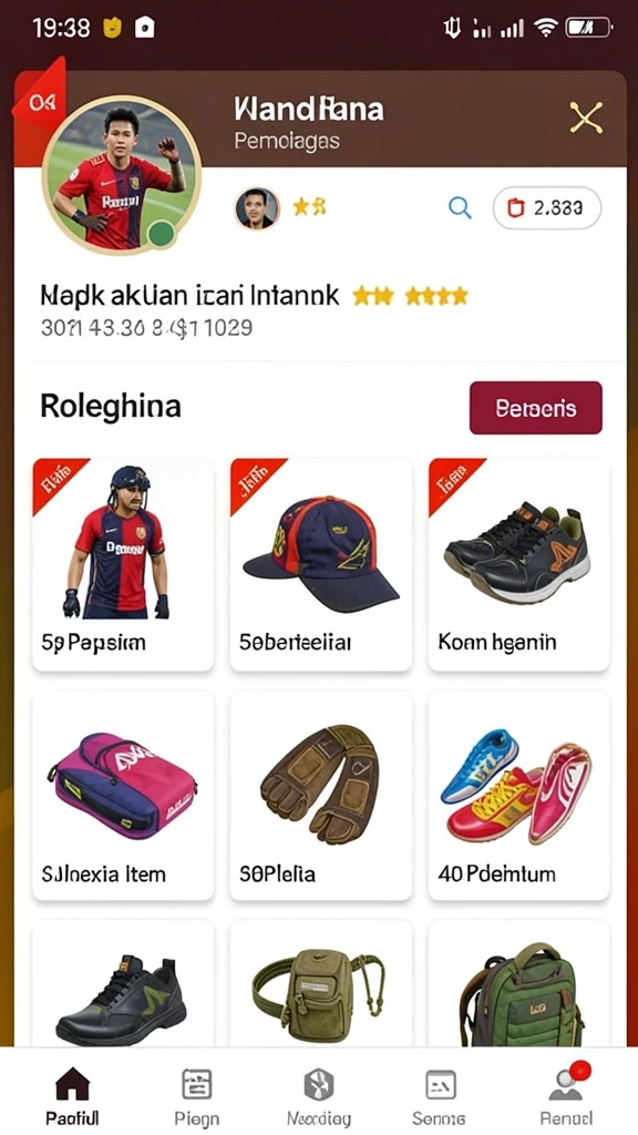 Pengguna dapat melihat karakter-karakter unik dalam permainan.