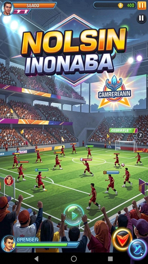 Menampilkan pertempuran epik melawan monster.