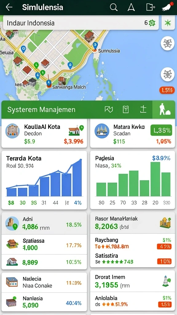 Tampilan karakter dengan detail yang menarik.