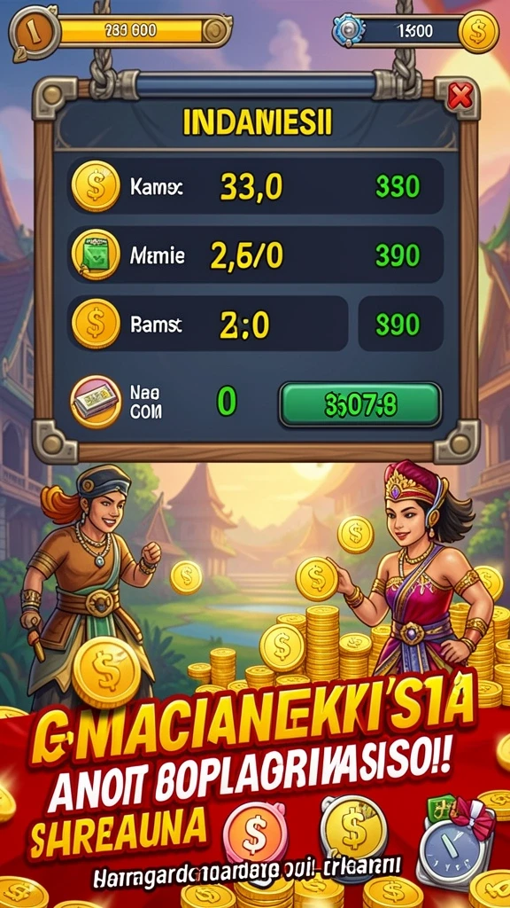 Tampilan awal yang menarik dengan opsi menu lengkap.
