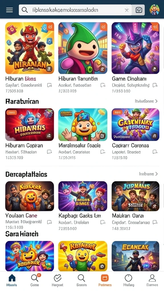 Tampilan menu utama JAGO11 yang menarik.