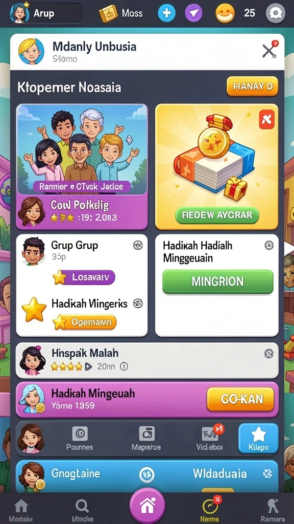 Tangkapan layar menampilkan grafis yang menawan.