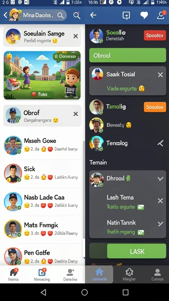Tantangan seru di setiap level yang harus diselesaikan.