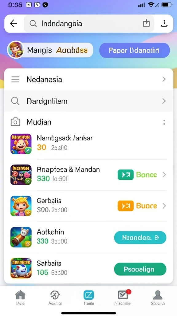 Tampilan antarmuka yang menarik di KPK100.