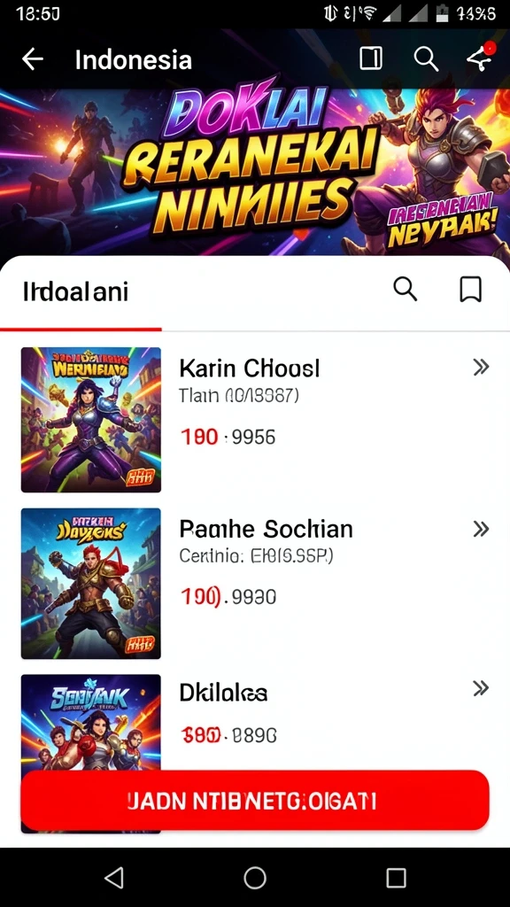 Tampilan antarmuka yang intuitif dan menarik.