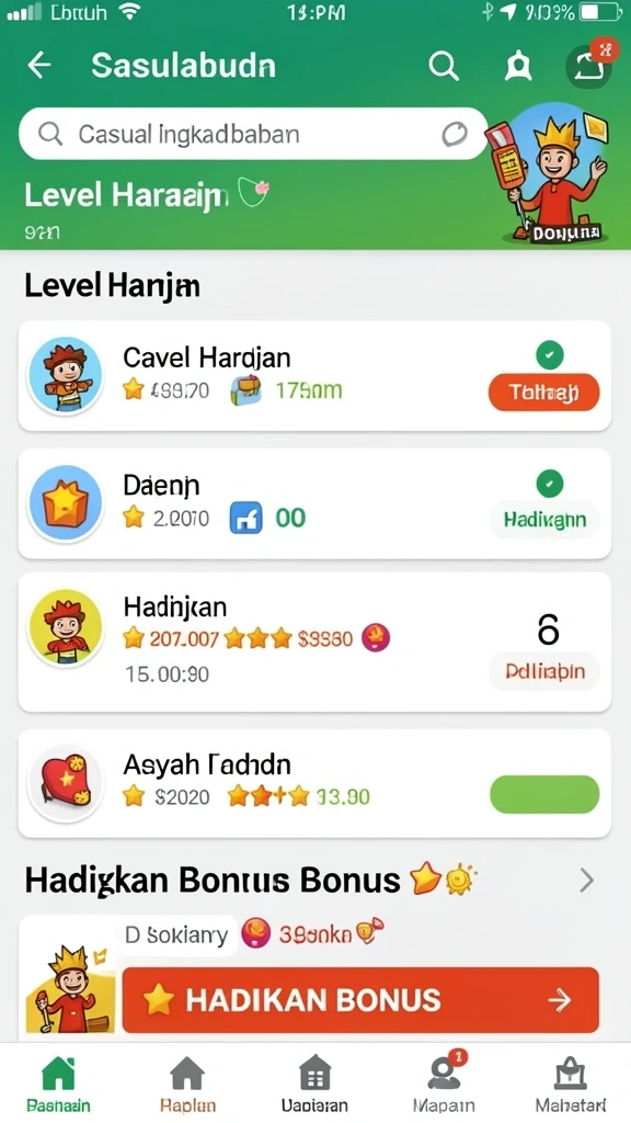 Gambar menunjukkan pemandangan dunia fantasi yang memukau.