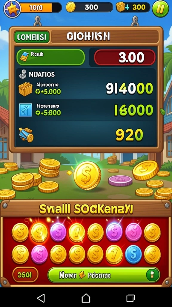Screenshot menunjukkan tampilan menu utama yang menarik.