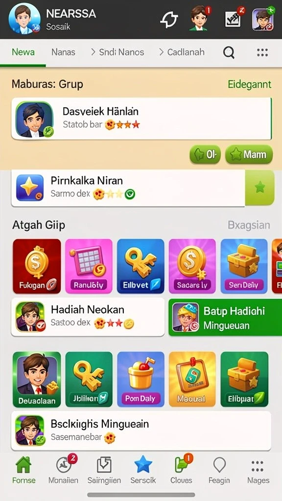 Tampilan hadiah menarik yang bisa dimenangkan.