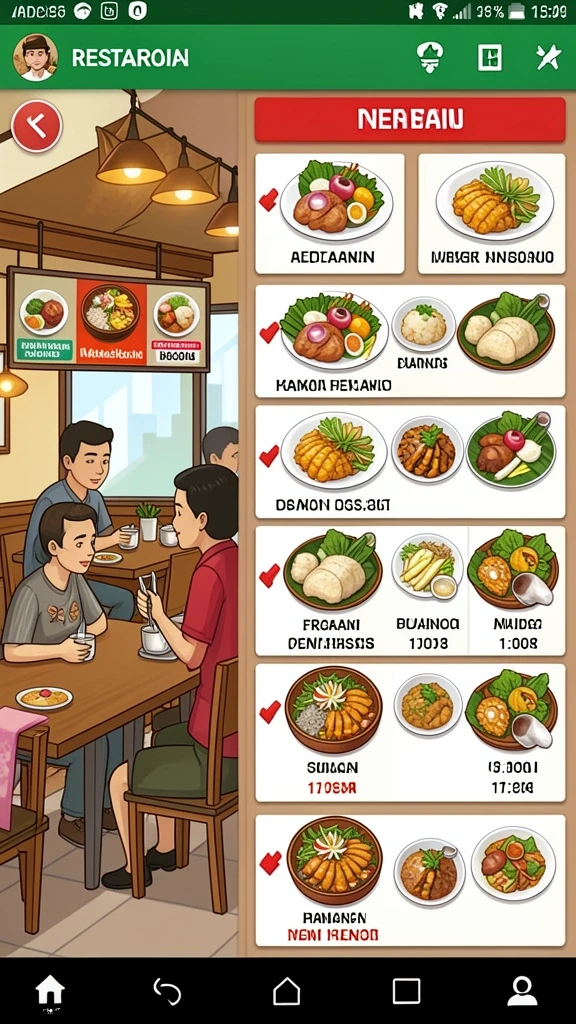 Tampilan awal permainan PP7 yang menarik.