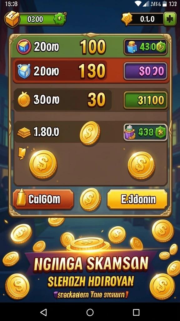 Tampilan game yang menarik dan penuh warna.