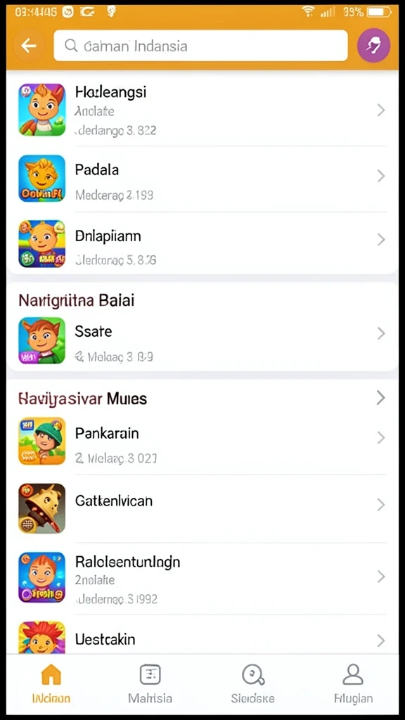 Mode permainan seru dengan banyak tantangan.