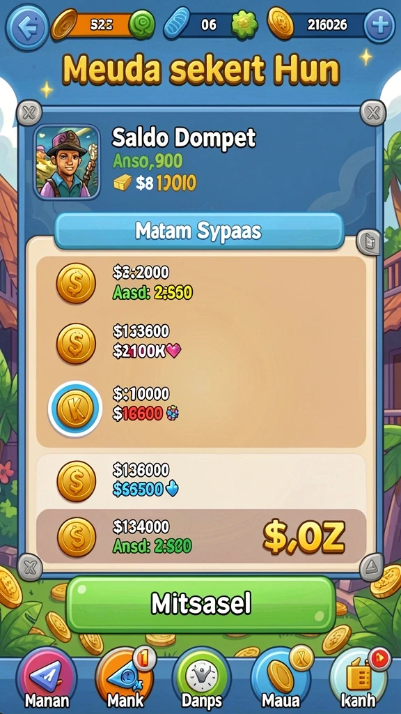 Tantangan level yang beragam dan menantang.